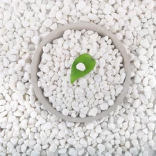 12Lb White Rocks for Plants, 1/4"-3/4" White Pebbles, Decorative Stones for V...