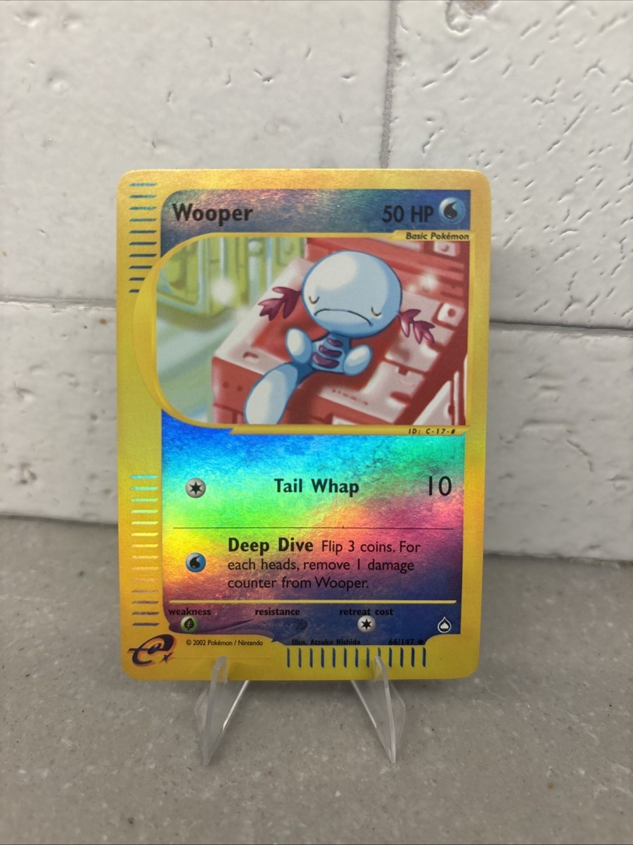 Pokemon Card - Wooper Aquapolis 66/147 Uncommon Reverse Holo | eBay