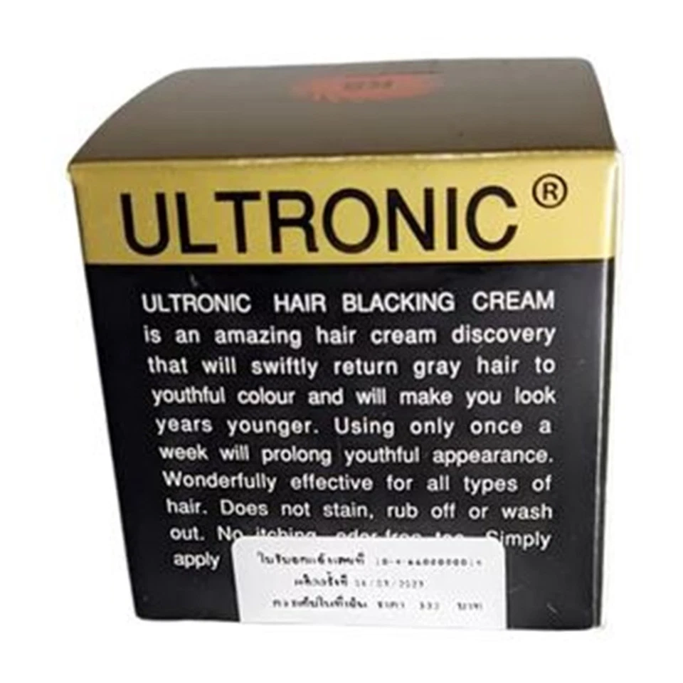 8x Natural Ultronic Hair Dark Black Grey Young Restoria Cream Restore Men Women - Image 4 of 4