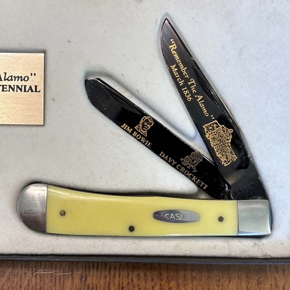 Case XX Pocket Knife Remember The Alamo 1986 Boxed Limited Edition - Image 2 of 4