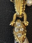 VTG Nolan Miller Glamour Collection Faux Rhinestone Pearl Necklace — photo 4