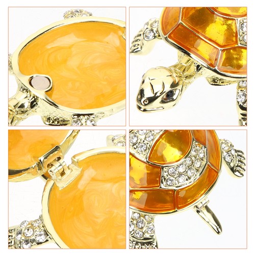 Metal Turtle Ornaments Miss Jewelry Storage Container Trinket Boxes