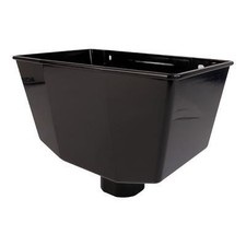 PACK OF 2 - Round Downpipe Hopper - Black - FREE Next-Day Delivery