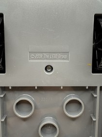 Lego Duplo LARGE YELLOW SCHOOL BUS Vehicle Blocks Luggage Engine Doors vintage 