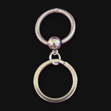 PANDORA Moments Sterling Silver Charm Keyring