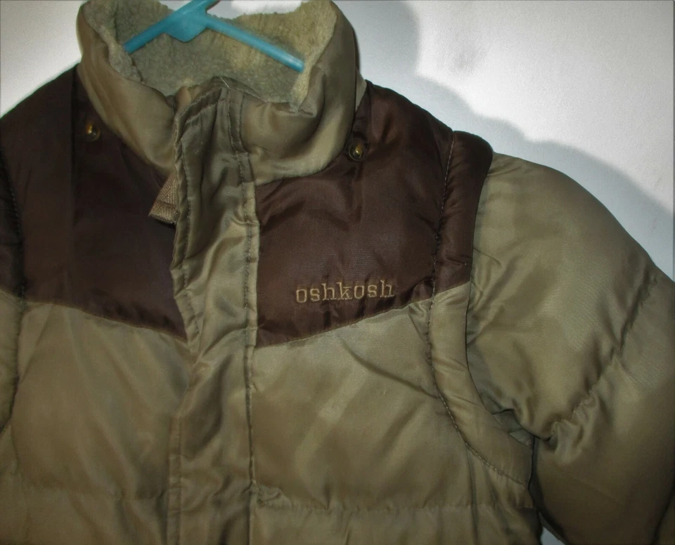 OSH KOSH Marrón Cremallera Completa Combo Chaleco Aislante y Chaqueta Niño Talla 4T Foto 2 de 4