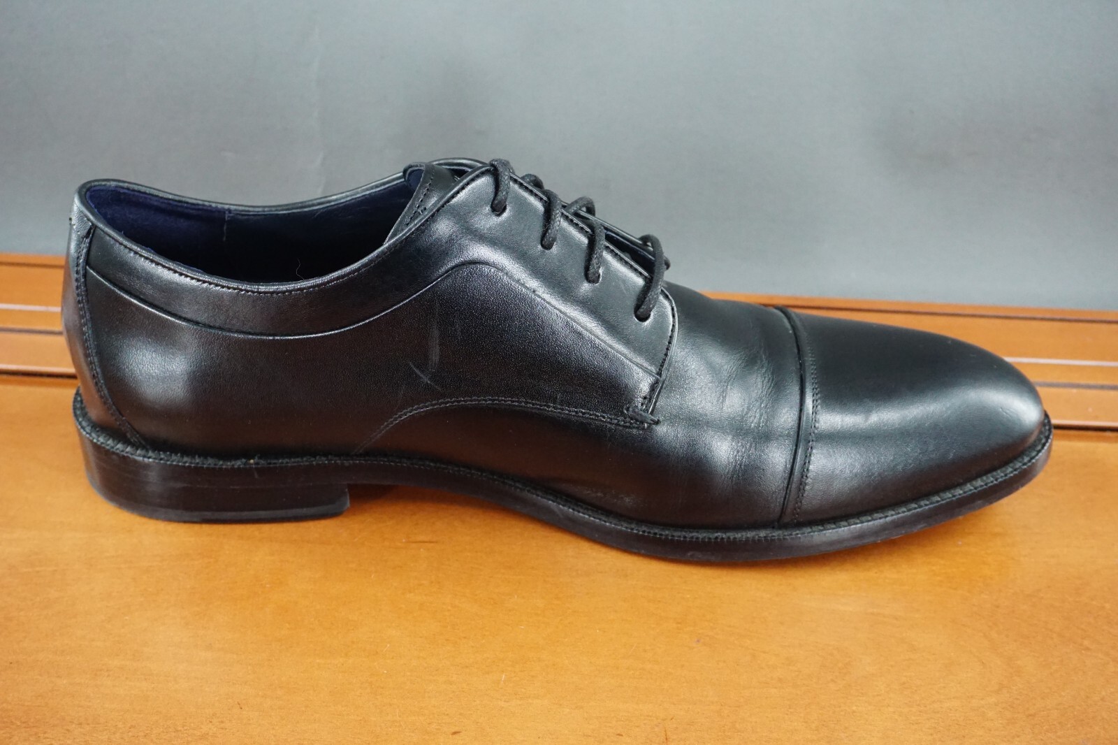 SAOLA Scarpe Cole Haan Grand 360 uomo taglia 12 scarpa nera pelle stringata punta cappuccio derby