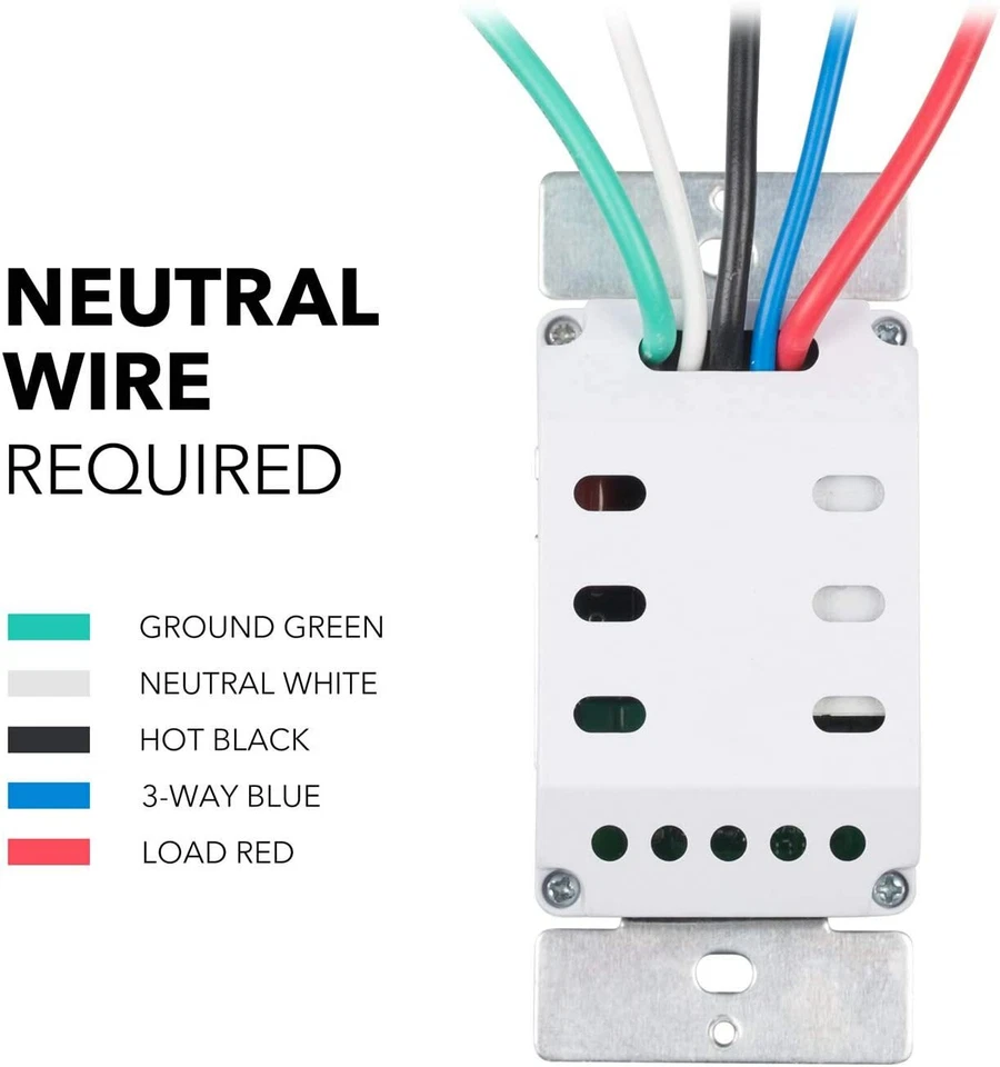 BN-LINK 7 天可编程墙内定时开关数字带蓝光,3 路 — 第 3/4 张图片