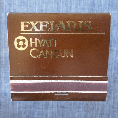 Exelaris Hyatt Cancun Mexico Hotel CLOSED Vintage 30 Strike Matchbook Full