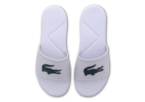 girls lacoste sliders