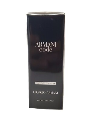 Armani code By GIORGIO ARMANI Men Eau De Toilette Travel Spray 15ml 0.5oz NEW