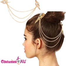 Deco Vintage Headband 20s Flapper Chain Headpiece Gatsby Bride Boho Goddess