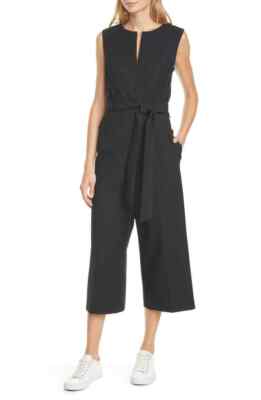 Club Monaco Women's Klauss Black Jumpsuit Size 0 Retail $279