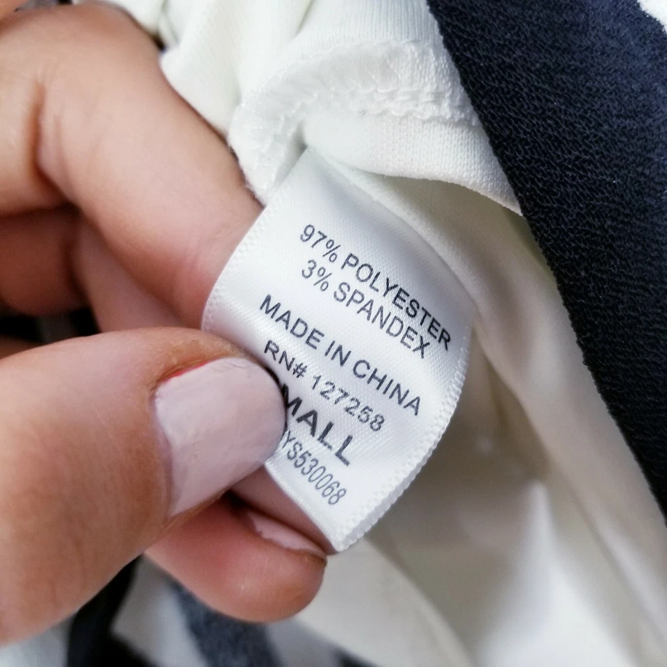 Francesca's ANNABELLA Skirt Size Small black & White Stripes Mini circle skirt - Image 3 of 4