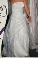 Vintage Venus by Lotus Orient Cop Strapless Wedding Bridal Dress w/ Long Trail