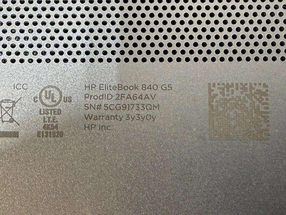 HP EliteBook 840 G5 i5 8 Gen. SSD de 16 GB RAM 256 GB Foto 4 de 4