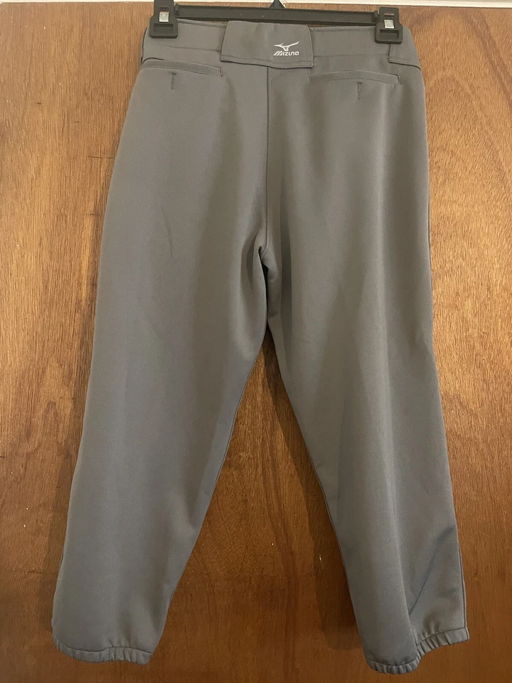 Pantalones grises elásticos acolchados de softbol Mizuno Performance para mujer talla L Foto 2 de 3