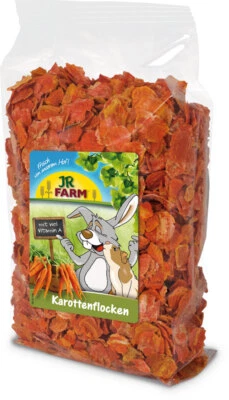 JR Farm Karottenflocken 150g getrocknete Karotten Möhren Flocken Futter Nager