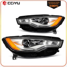 Pair Headlights Assembly HID/Xenon w/Projector For 2012-2015 Audi A6 S6 Quattro