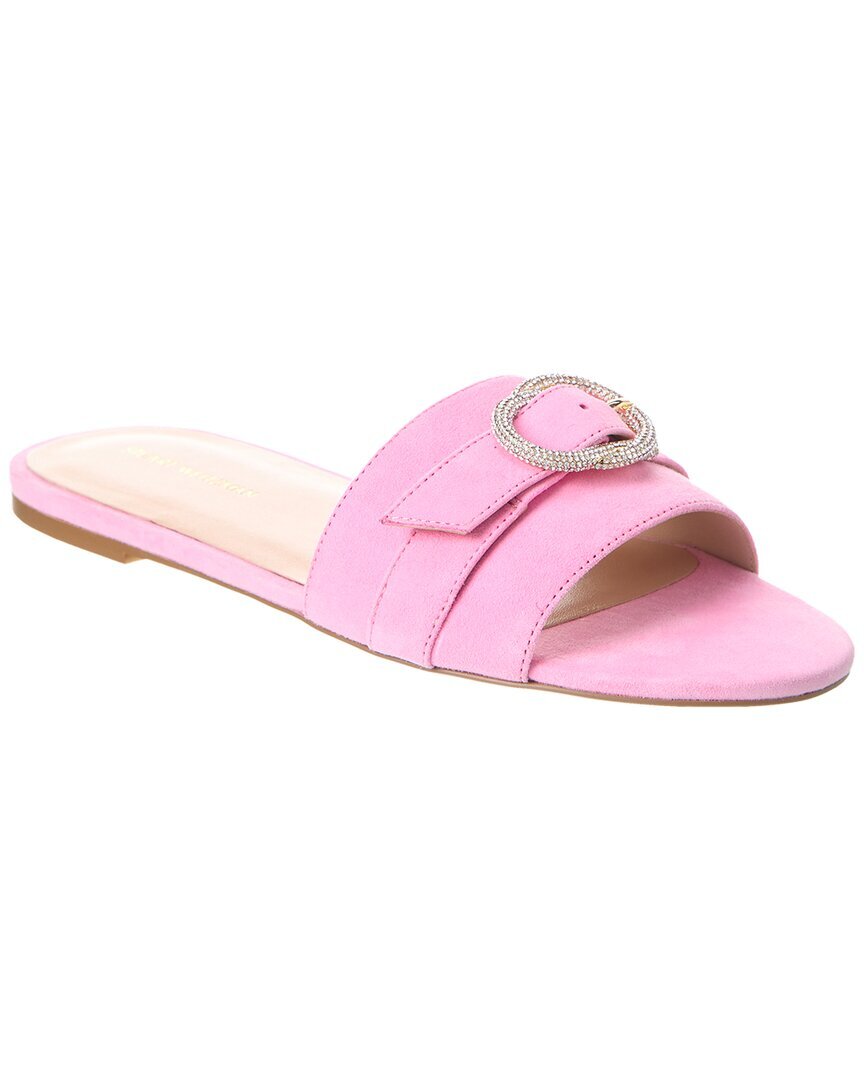 Замшевые женские горки с хрустальной пряжкой Stuart Weitzman 27690₽