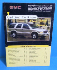 01 2001 Gmc Jimmy Owners Manual Reference Guide