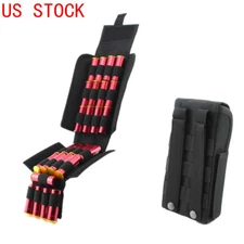 MOLLE 25 Rounds Storage Box Shotgun Shell Cartridge Ammo Carrier Pouch 12 Gauge