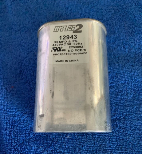 New Mars2 Run Capacitor 35 uf MFD 440VAC 12943 Oval