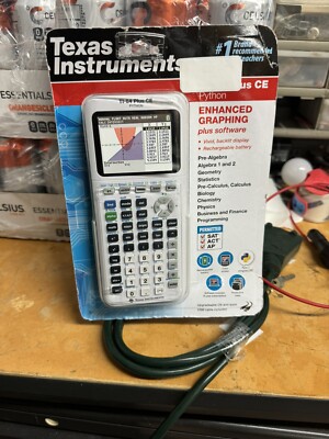 NEW  Texas Instruments TI-84 Plus CE Graphing Python Calculator -  White