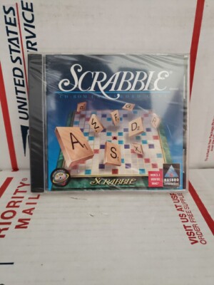Scrabble PC CD-ROM (1996) Windows 95 and Macintosh Hasbro Interactive New ~ #177