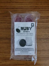 8 Pack Ruby Sliders Deluxe Edition Furniture Feet Protectors for Hardwood Floors
