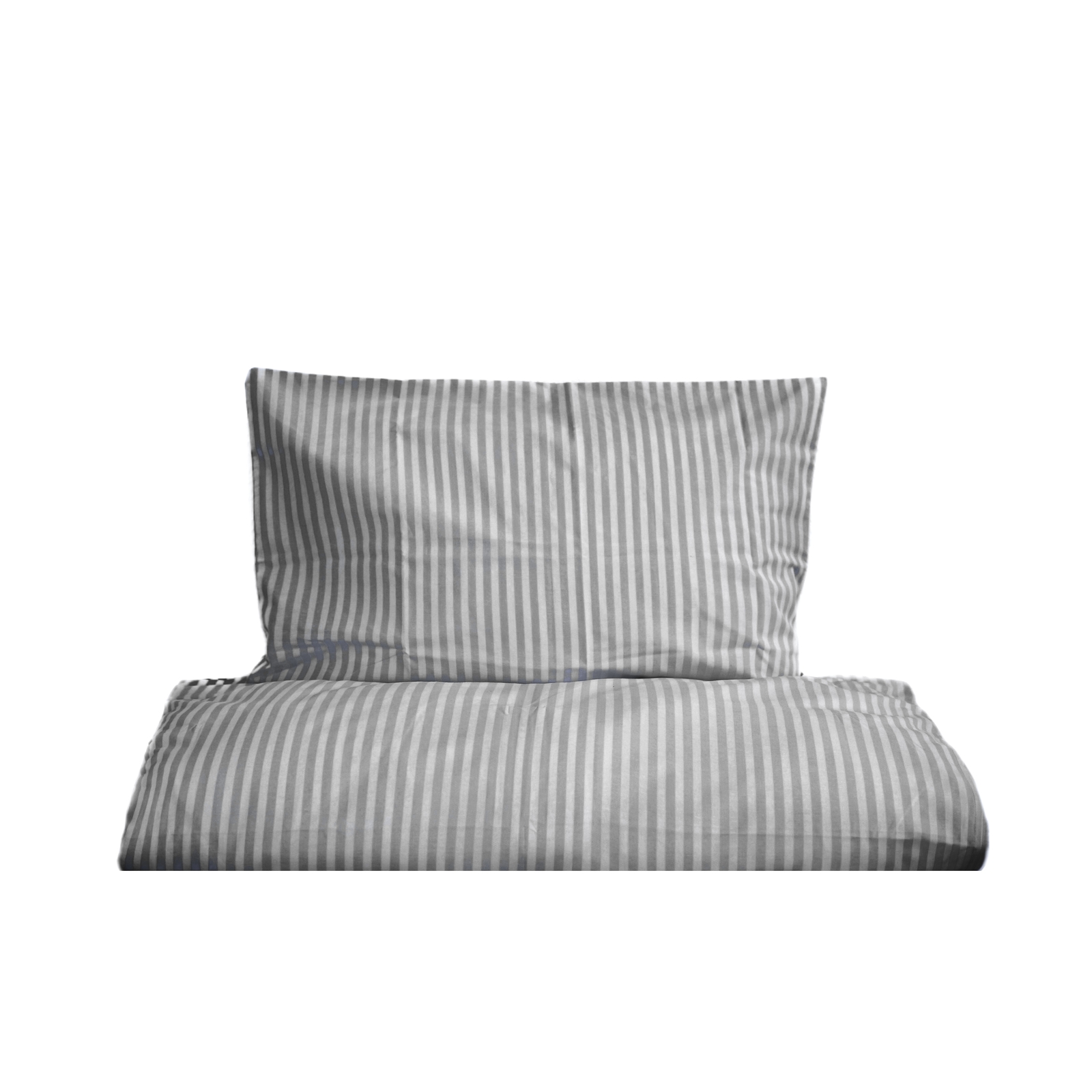 Постельное белье на молнии 155х220 см, наволочка в полоску 80х80 см