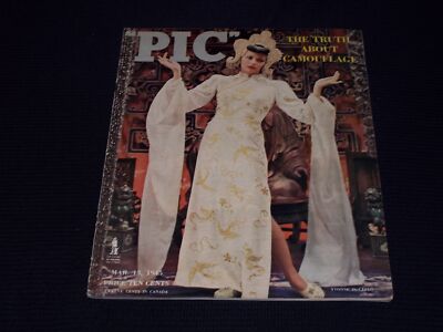 1945 MARCH 13 PIC MAGAZINE - YVONNE DE CARLO FRONT COVER - E 20571
