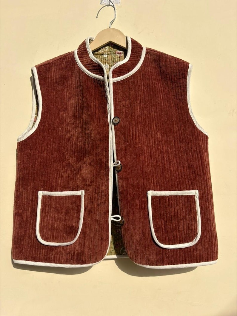 Suzani Velvet Vest | Embroidered Turkish Waistcoat | Boho Sleeveless Jacket |