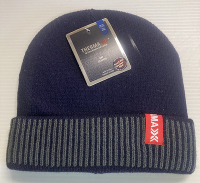 Thermax Men s Winter Knit Stocking Cap Beanie w/ Fur Lining 85g, Free Shipping!