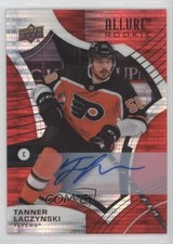 2021-22 Upper Deck Allure Rookies Red Rainbow Tanner Laczynski #114 Auto 0cq4