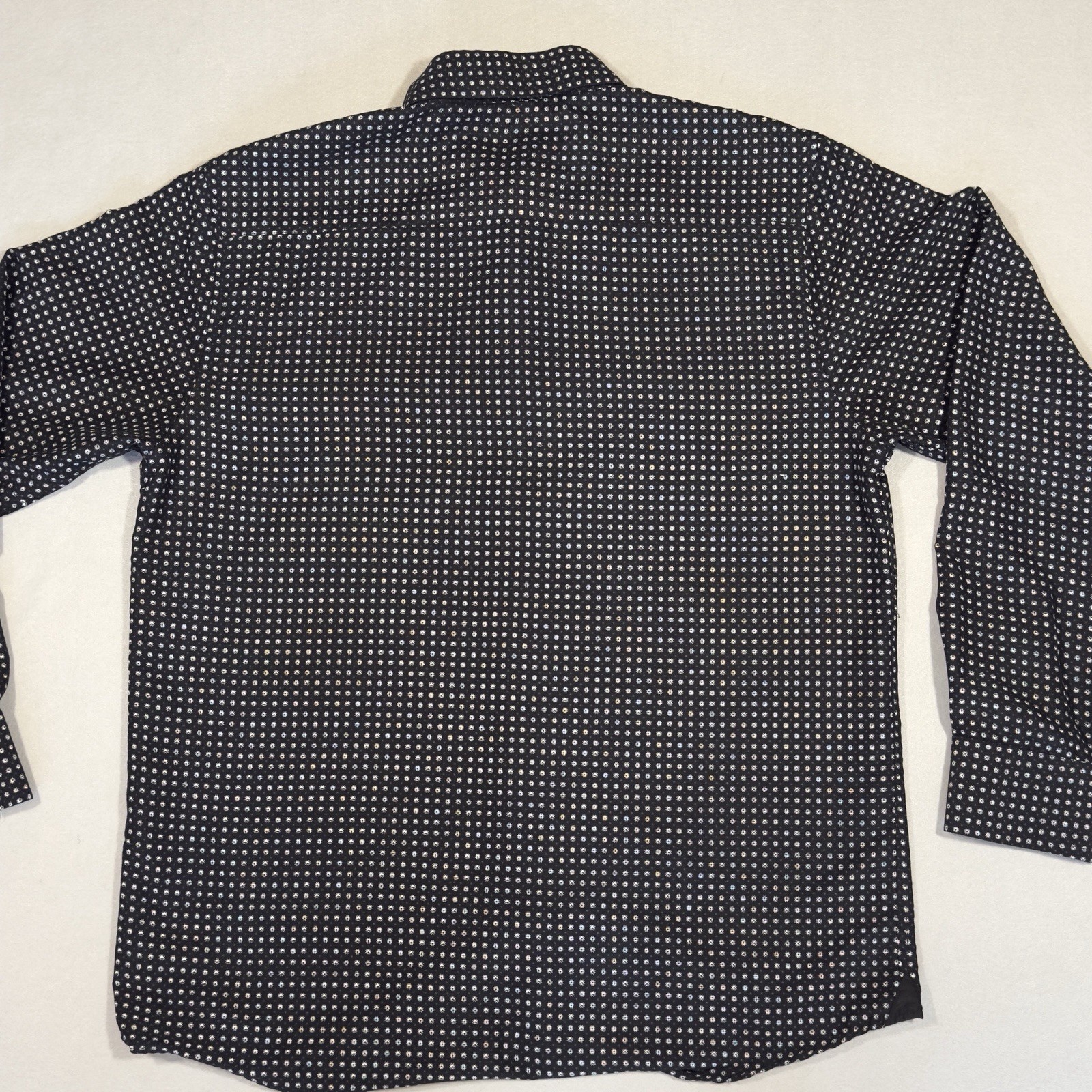 SilverStone Black Micro Pattern Button-Up Shirt -… - image 5