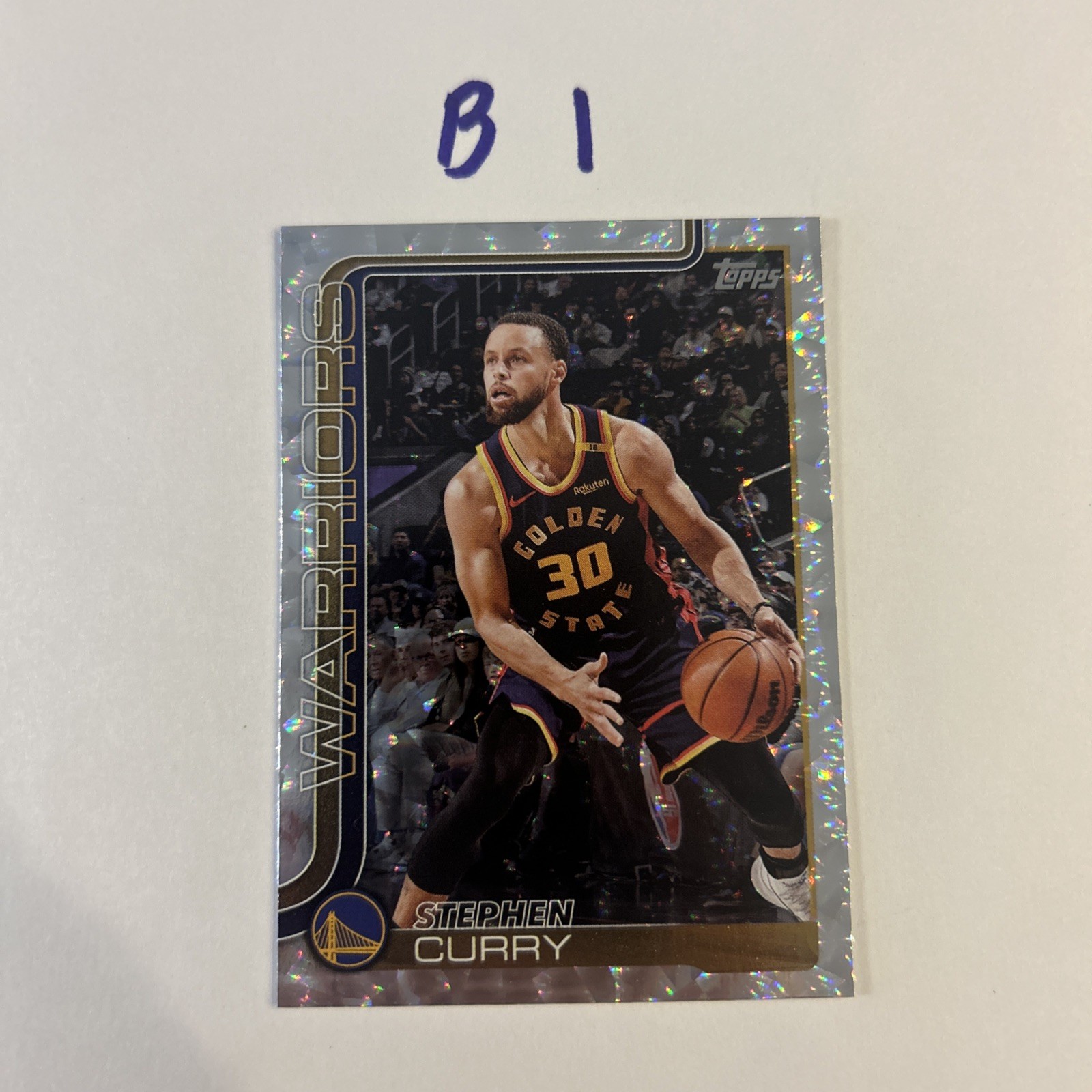 STEPH CURRY - 2025-26 Topps - Crackle board Foil #135 WARRIORS