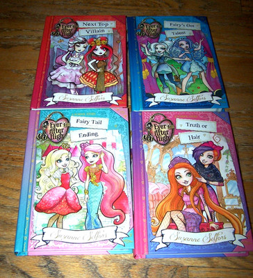 Set of 4 different ''Ever After High - A School Story'' children's school books