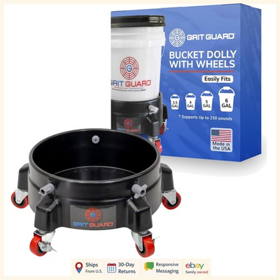 #ad Spill Containment Bucket Dolly with 5 Swivel Wheels and Locking Feature $79.99