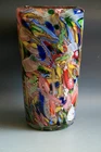 VINTAGE DINO MARTENS TUTTI FRUTTI GLASS VASE