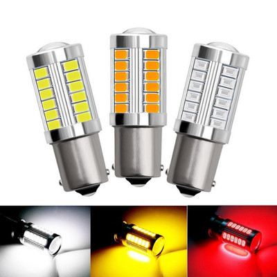 2x P21/5W LED Auto BAY15D Stop Heck Bremse Glühbirnen Lampe Licht DC 12V 33SMD