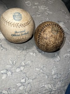 2 Mid-Cent Harwood Official Softball 14. “Kapok Horsehide Natick Mass