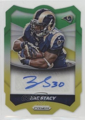 2014 Panini Prizm Neon Green & Yellow Prizm 45/50 Zac Stacy #A-ZS Auto fm0