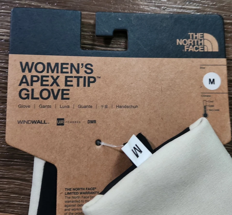 The North Face Apex Etip Glove (Women) - Vintage White Heather - Large - Image 2 of 4