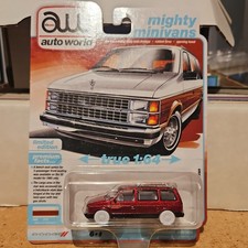 2024 Auto World Ultra Red Mighty Minivans 1985 Dodge Caravan