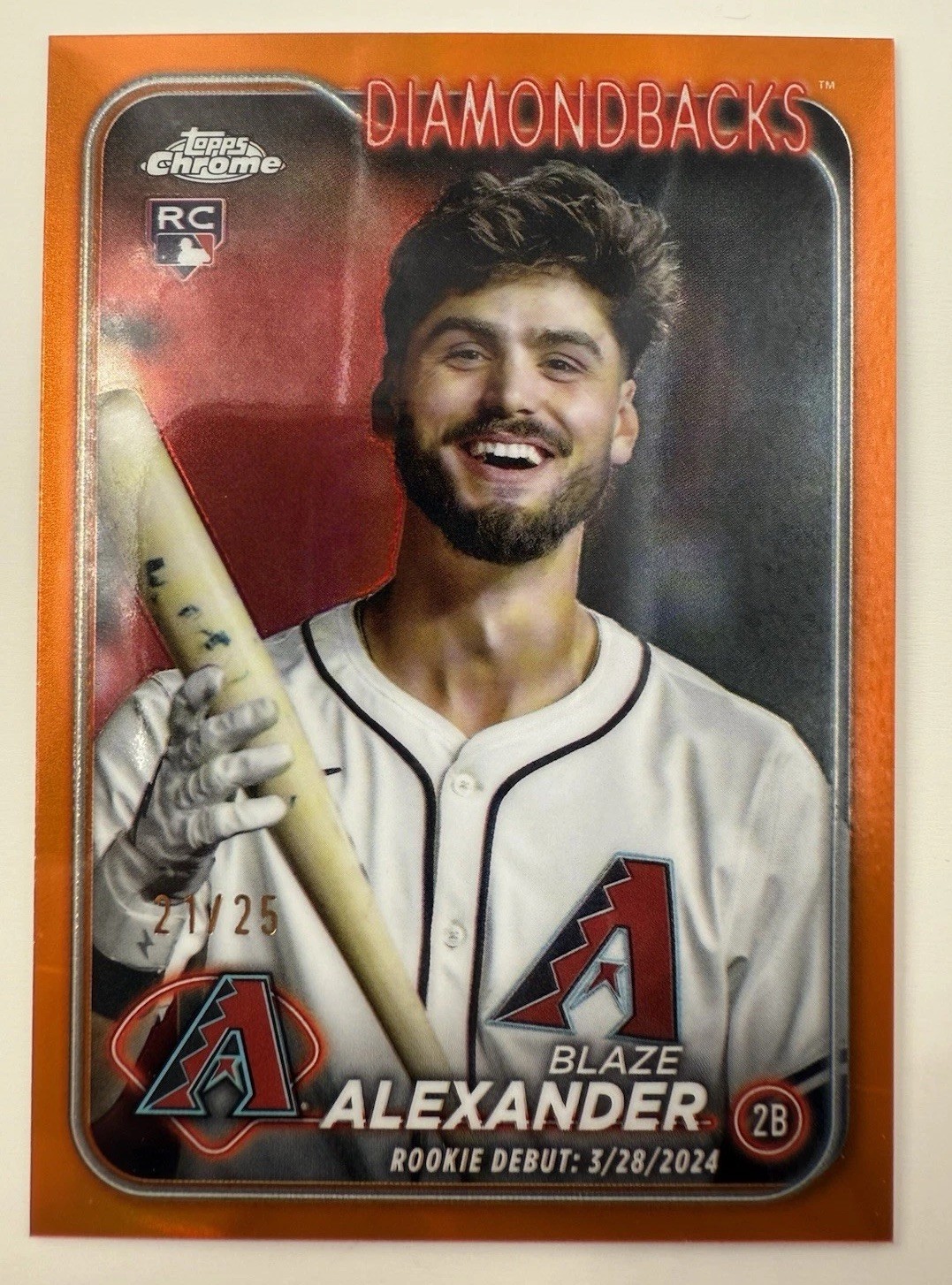 2024 Topps Chrome Update Series - Blaze Alexander #USC62 Orange /25 (RC)