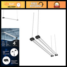 4FT 40W LED Shop Light Fixture with Inline Switch, Bright Daylight 5000K, Garage