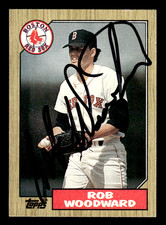 Rob Woodward Boston Red Sox 1987 Topps Auto #632 SIGNED w/COA
