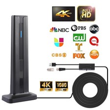Upgraded TV Antenna Digital HD Antenna Indoor HDTV 1080P 4K Long Range 450 Miles