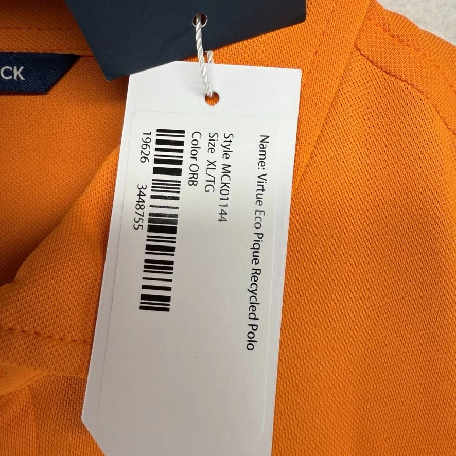 Tennessee University polo Shirt men's XL Orange Embroidered Volunteers Golf NEW - Image 3 of 4